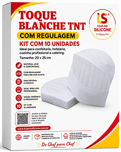 TOQUE BLANCHE TNT KIT COM 10 UNIDADES