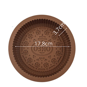 FORMA DE SILICONE OREO PARA DOCES E SOBREMESAS