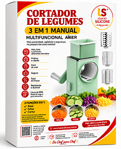 CORTADOR DE LEGUMES 3 EM 1 MULTIFUNCIONAL AIKER