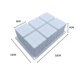 MOLDE DE SILICONE CUBOS PARA VELAS E SABONETE