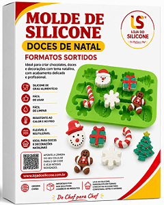 MOLDE DE SILICONE NATALINO 3D 14 CAVIDADES