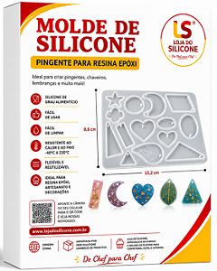 MOLDE DE SILICONE BRINCOS PARA RESINA 14 M