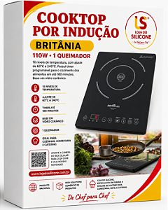 COOKTOP POR INDUÇÃO 110W BRITÂNIA 1 QUEIMADOR
