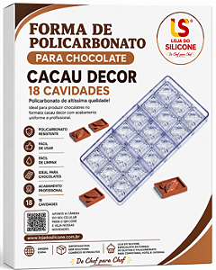 MOLDE DE POLICARBONATO BOMBOM CACAU DECOR