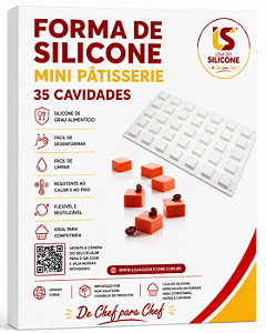 MOLDE DE SILICONE PARA MINI PÂTISSERIE 35 CAVIDADES
