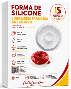 MOLDE DE SILICONE PARA SOBREMESAS ART MOUSSE 3D