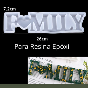 FORMA DE SILICONE MOLDE FAMILY PARA RESINA