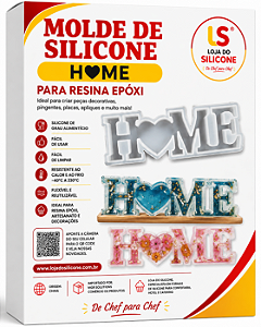 MOLDE DE SILICONE FORMA HOME PARA RESINA EPÓXI
