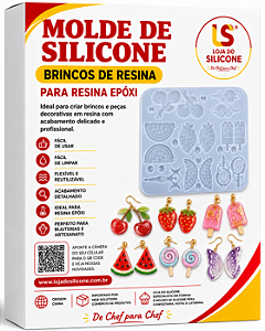 MOLDE DE SILICONE PARA RESINA EPÓXI PINGENTES