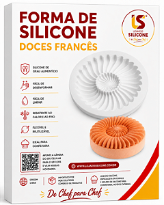 MOLDE DE SILICONE PARA SOBREMESAS E DOCES FRANCESES