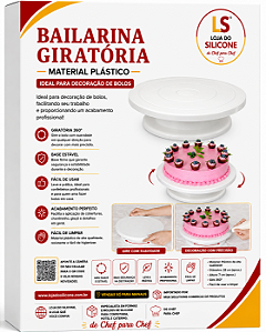 BAILARINA GIRATÓRIA PARA CONFEITOS DE BOLOS E TORTAS