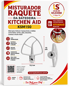 MISTURADOR RAQUETE DA BATEDEIRA KITCHEN AID KSM150