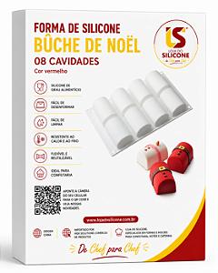 FORMA DE SILICONE OBLONGO PARA BUCHE 08 CAVIDADES