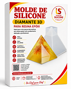 MOLDE DE SILICONE DIAMANTE PARA RESINA EPÓXI