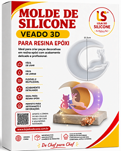 MOLDE DE SILICONE PARA RESINA EPÓXI VEADO