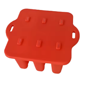 MOLDE DE SILICONE PARA PICOLÉ 06 CAVIDADES COM TAMPA