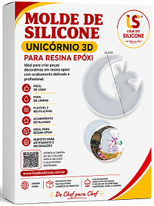 MOLDE DE SILICONE PARA RESINA EPÓXI UNICÓRNIO
