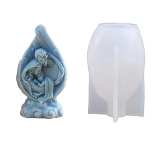 MOLDE DE SILICONE VIRGEM MARIA E JESUS SACRA