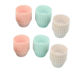 FORMINHA DE SILICONE PARA MINI CUPCAKE KIT COM 10 PEÇAS