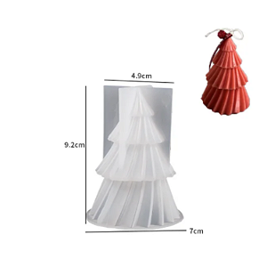 MOLDE DE SILICONE PARA VELA MODELO ARVORE NATAL