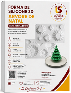 MOLDE DE SILICONE ÁRVORE DE NATAL PARA MONTAR