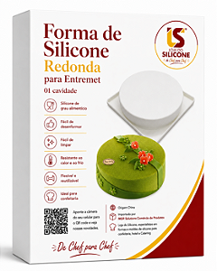 FORMA DE SILICONE ANTIADERENTE REDONDA PARA ENTREMET