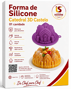 MOLDE DE SILICONE CATEDRAL 3D CASTELO