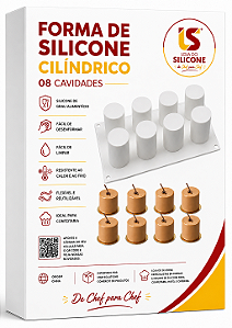FORMA DE SILICONE CILÍNDRICO ALTO PARA DOCES