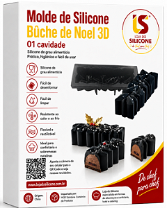 FORMA DE SILICONE 3D PARA BÜCHE DE NOEL