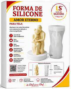 MOLDE DE SILICONE PARA VELA AMOR ETERNO