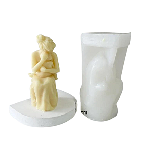 MOLDE DE SILICONE PARA VELA AMOR ETERNO