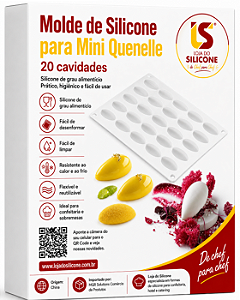 FORMA DE SILICONE PARA MINI QUENELLE