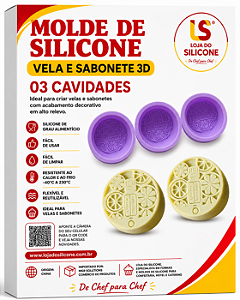 MOLDE DE SILICONE PARA SABONETE 3D