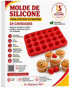 FORMA DE SILICONE PARA MINI MUFFINS