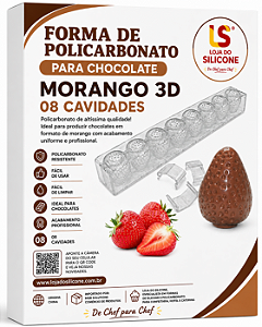 MOLDE DE POLICARBONATO 3D PARA MORANGO