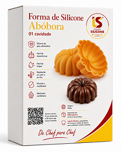 FORMA DE SILICONE ABÓBORA GRANDE
