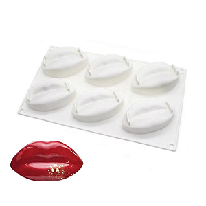 FORMA DE SILICONE LÁBIOS 06 CAVIDADES