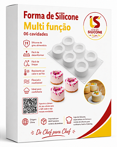 FORMA DE SILICONE MULTE FUNÇÃO 06 CAVIDADES