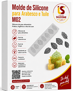 MOLDE DE SILICONE PARA TUILE E ARABESCOS 3 MODELOS