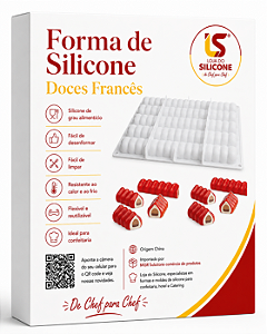 MOLDE DE SILICONE PARA DOCES FRANCÊS MD 2