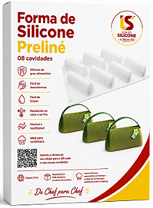MOLDE E FORMA DE SILICONE PRELINE 08 CAVIDADES