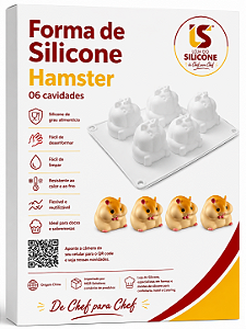 MOLDE DE SILICONE HAMSTER 6 CAVIDADES