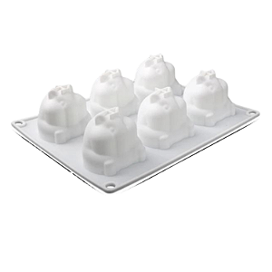 MOLDE DE SILICONE HAMSTER 6 CAVIDADES