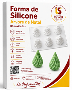 FORMA DE SILICONE ARVORE NATAL 06 CAVIDADES