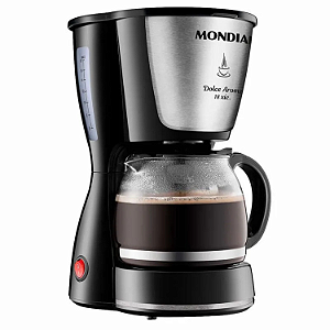 CAFETEIRA ELÉTRICA MONDIAL DOLCE AROME BLACK JARRA DE VIDRO