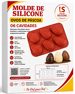 MOLDE DE SILICONE PARA OVOS DE PÁSCOA