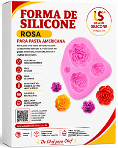 MOLDE SILICONE 3D PARA PASTA AMERICANA 04 CAVIDADES