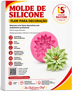 MOLDE DE SILICONE FLÔR PARA DECORAÇÃO