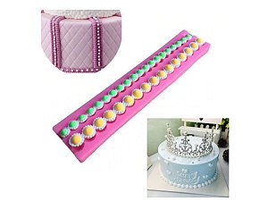 MOLDE SILICONE PEROLA PARA DECORAÇÃO