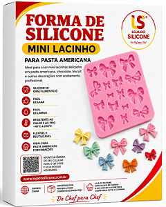 MOLDE DE SILICONE LACINHO COM 16 CAVIDADES